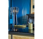 Bureau droit Direction E-Motion L 190 cm plateau verre