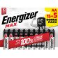 Pile alcaline Energizer Max AA 1200 mah alcalino 1.5 v 20 unità