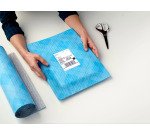 Scotch Flex and Seal Shipping Roll Blue 380mm x 3m, Easy Packaging Alternative to Postage Bags