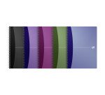 Cahier spirale Oxford Urban mix A4 21 x 29,7 cm - blanc ligné - 180 pages