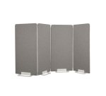 Cloison X-Space haute chêne gris L 80 x H 170 cm