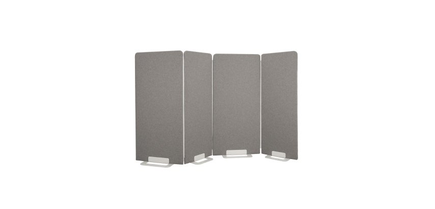 Partition marl grey ZIP-ON L 80 x H 170 cm
