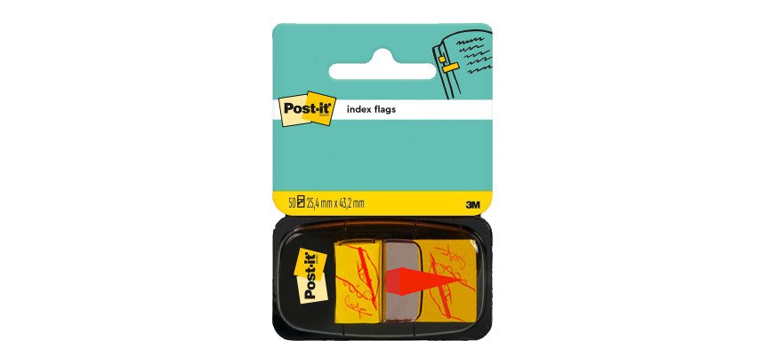Marque-pages Signez ici Post-it - distributeur de 50 feuilles