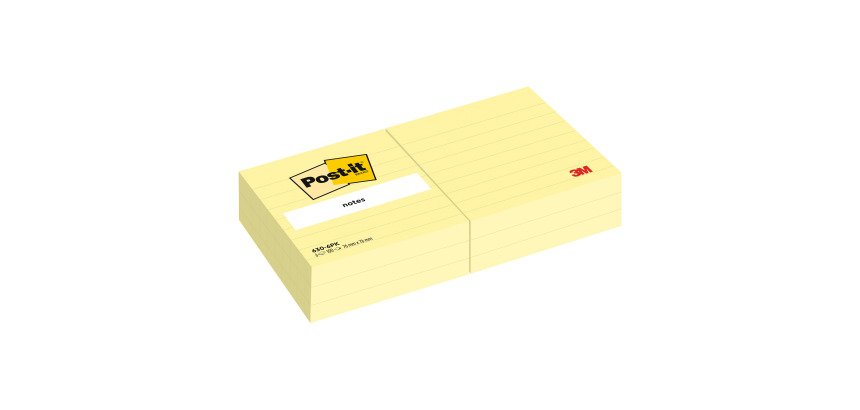 Herpositioneerbare gele notes Post-it - 1 blok van 100 vellen