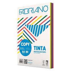 Carta Formato A3 Copy Tinta 80g - colori forti - misti - 250 fogli