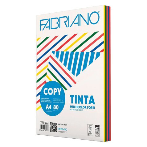 Carta Formato A3 Copy Tinta 80g - colori tenui – misti - 250 fogli