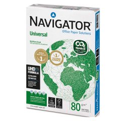 Carta A4 Navigator Universal CO2 Neutral 80g  5 risme da 500 fogli - Carta per stampa e fotocopie