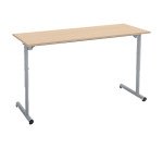 Table scolaire 2 places réglable en hauteur - piétement