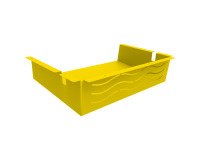 Casier métal pour table scolaire - jaune