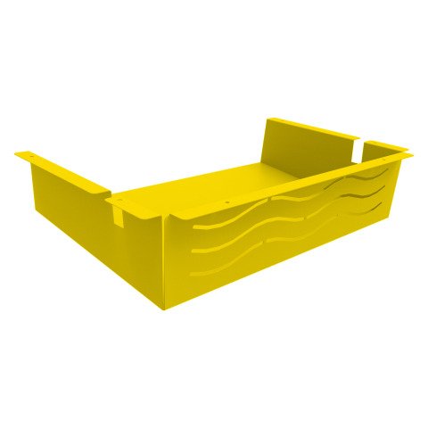 Casilla metal para mesa escolar amarillo