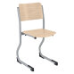 School chair with table support and adaptable undercarriage T4 to T6