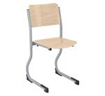 Chaise scolaire appui sur table piètement réglable en hauteur T4 à T6