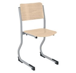 Chaise scolaire appui sur table piètement réglable en hauteur T4 à T6
