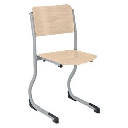 Chaise scolaire appui sur table piètement réglable en hauteur T4 à T6