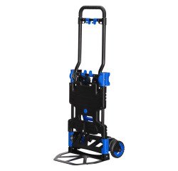Carretilla plegable de aluminio 2 en 1 - Capacidad de carga de 68 kg