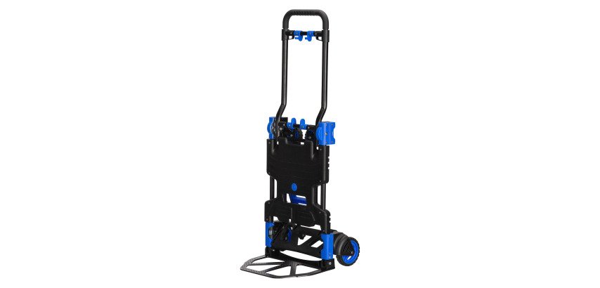 Diable chariot aluminium pliant 2 en 1 - Charge 68 kg
