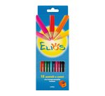 Pastelli colorati GIOTTO Elios assortiti tratto 12 pezzi con temperino ad 1 foro incluso nella confezione