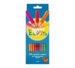 Pastelli colorati Tratto Elios assortiti 24 pezzi con temperino ad un foro incluso nella confezione