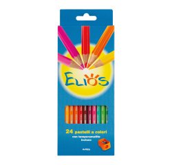 En_cf24 pastelli giotto elios + temperino