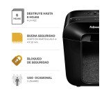 Destructora Fellowes LX-25M corte mini partículas 11,5 litros P-4
