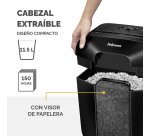 Destructora Fellowes LX-25M corte mini partículas 11,5 litros P-4