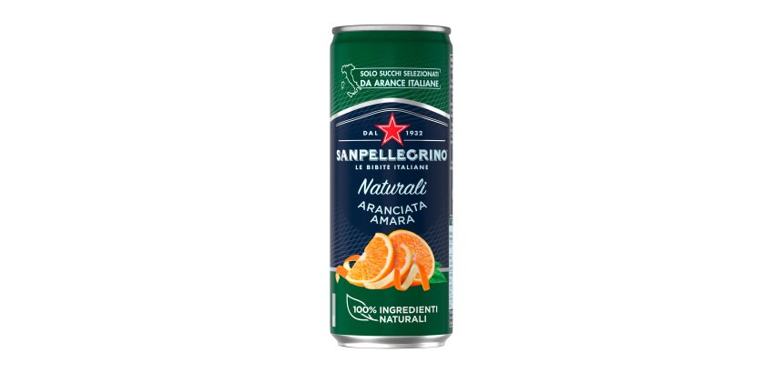 Aranciata Amara Naturali San Pellegrino 4 lattine da 33cl