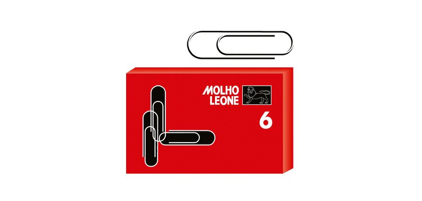 Fermagli zincati MOLHO LEONE Punta tonda n.6 - 57 mm zinco 1000 unità