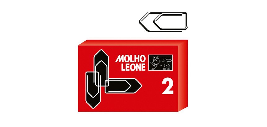 Fermagli zincati n° 2 - 23 mm MOLHO LEONE 1000 unità