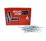 Fermagli zincati MOLHO LEONE Punta tonda n.6 - 57 mm zinco 1000 unità