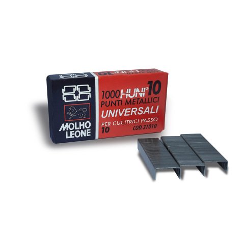 Punti metallici universali n.10 Mohlo Leone in confezione da 1.000