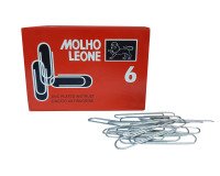 Fermagli zincati MOLHO LEONE Punta tonda n.6 - 57 mm zinco 100 unità