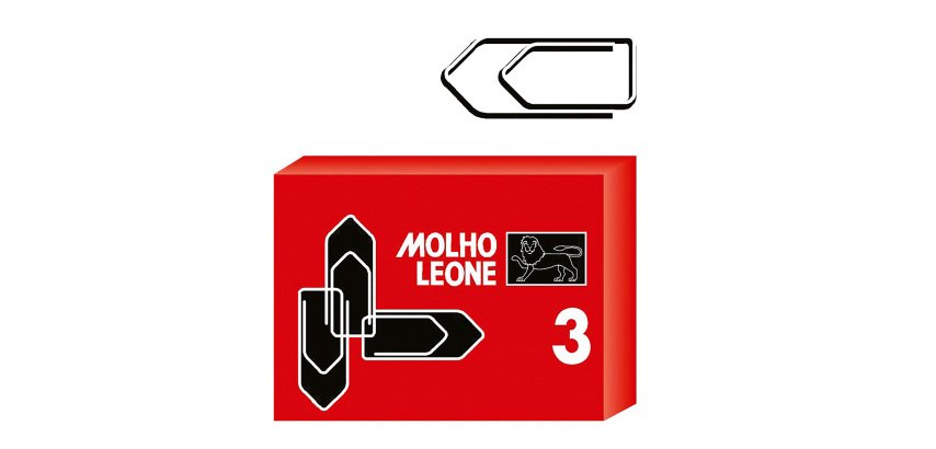 Fermagli zincati n° 3 - 28 mm MOLHO LEONE 1000 unità