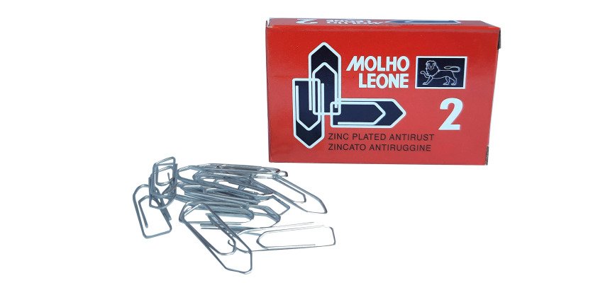 Fermagli zincati n° 2 - 23 mm MOLHO LEONE 100 unità