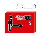 Fermagli zincati n° 5 - 50 mm MOLHO LEONE 1000 unità