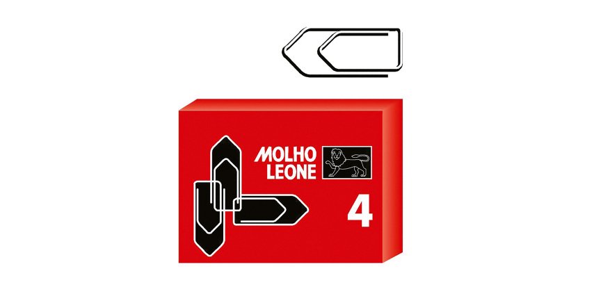 Fermagli zincati n° 4 - 32 mm MOLHO LEONE 1000 unità