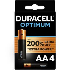 Pile Duracell Optimimum AA LR06 conf. da 4 pz