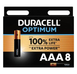 En_blister 8 piles lr03 duracell optimum