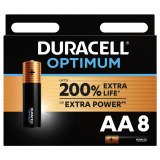 En_blister 8 piles lr06 duracell optimum