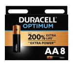 Pile Duracell Optimimum AA LR06 conf. da 8 pz
