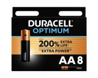 Pile Duracell Optimimum AA LR06 conf. da 8 pz