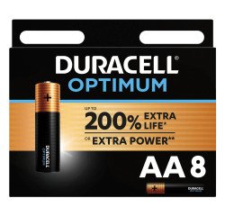 En_blister 8 piles lr06 duracell optimum