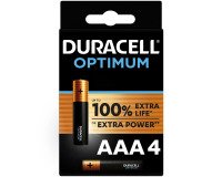 En_blister 4 piles lr03 duracell optimum