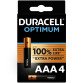 BLISTER 4 PILE DURACELL OPTIMUM AAA LR03 Ministilo