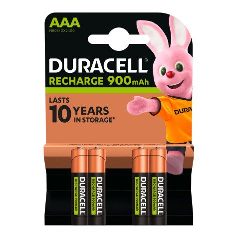 BLISTER 4 PILE DURACELL RICARICABILI AAA 900mAh Ministilo