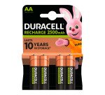 Pile Duracell ricaricabili AA 2500mAh conf. da 4 pz