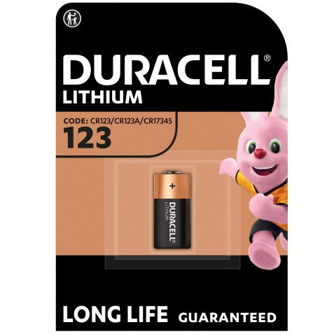 Pila litio Duracell CR123