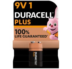 En_blister 1 piles duracell plus 9v lr61