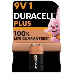 En_blister 1 piles duracell plus 9v lr61