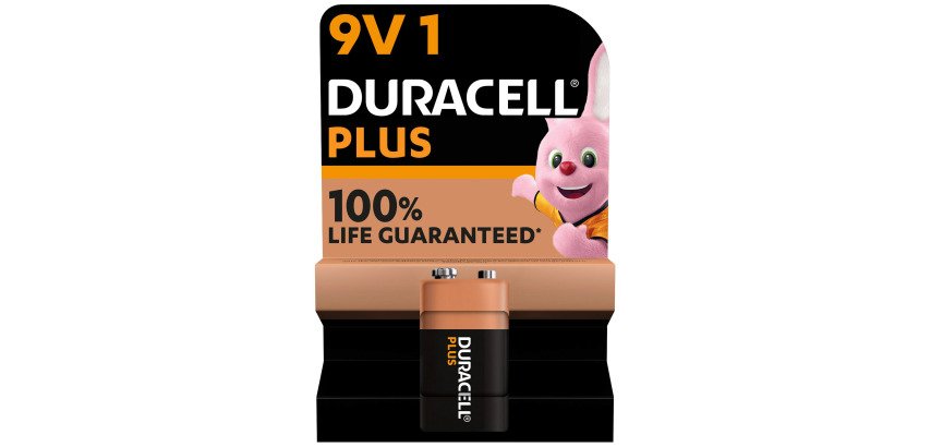 Pile alcaline Duracell Plus  9V LR61