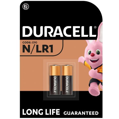 Pile alcaline Duracell N / LR1 conf. da 2 pz